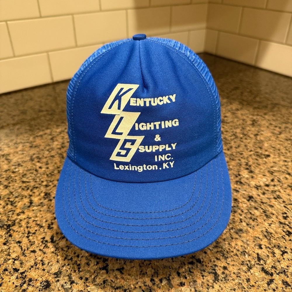 Vtg Kentucky Lighting & Supply KLS Lexington KY Trucker Hat Snapback Made in USA